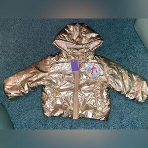 Bluey Toddler Gold Puffer Jacket!